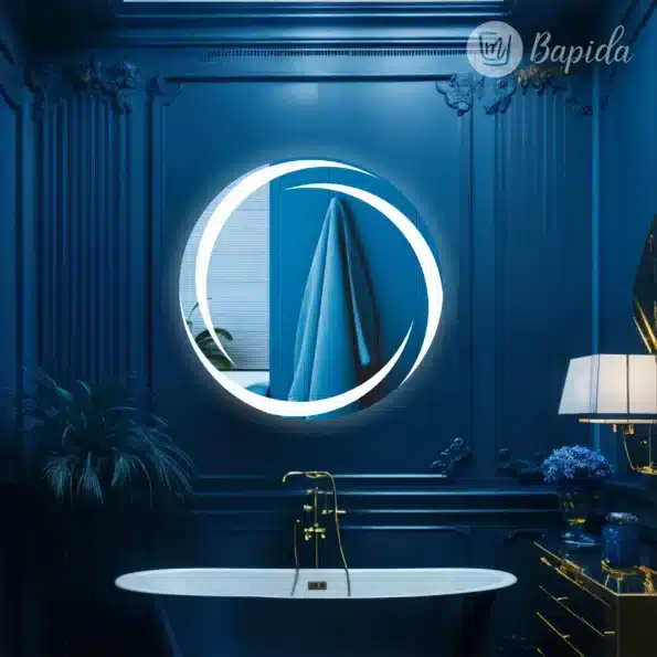 13-1-scaled-1.webp Haley Design LED Round Mirror - Dimmable Lighting & Modern Style