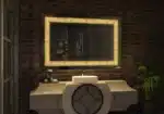 Elegant Rectangle LED Mirror by Akila