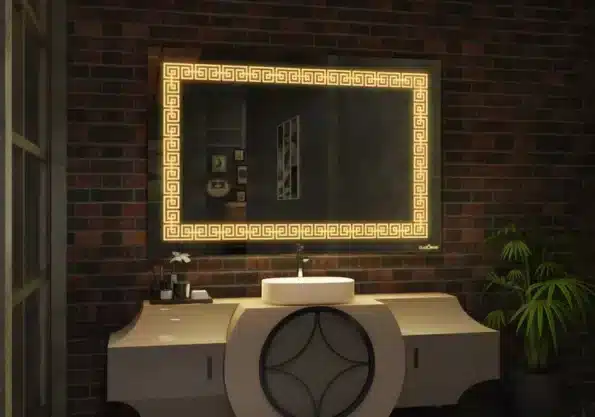 Akila-Rectangle-LED-mirror-1.webp Elegant Rectangle LED Mirror by Akila