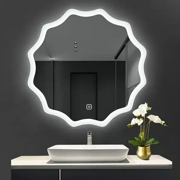 Aldona-LED-Mirror-Update-1.webp Aldona Round LED Mirror (Dimmable 3-Color Touch Light)