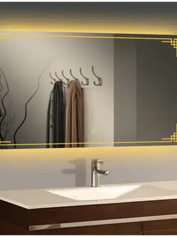 Alladin Rectangle LED Mirror - Customizable Sizes & Dimmable Light