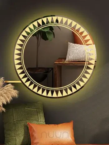 Anahi Round LED Mirror | 3-Color Touch Dimming Vanity