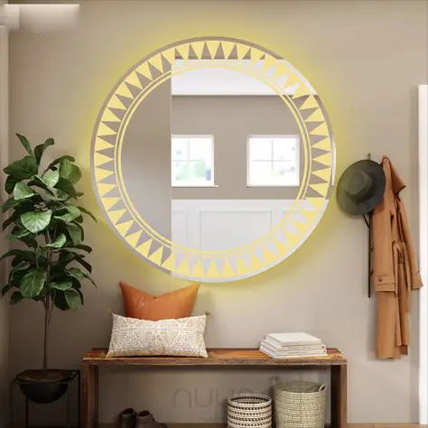 Anahi-Round-LED-Mirror-with-3-Lights-3-1.webp Anahi Round LED Mirror | 3-Color Touch Dimming Vanity - Bathroom Mirror | LightMirror.in