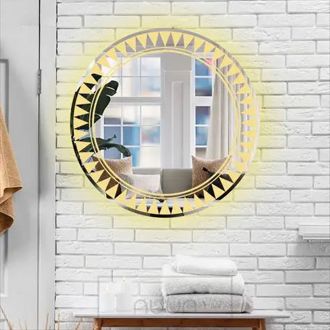 Anahi-Round-LED-Mirror-with-3-Lights-5-1.webp Anahi Round LED Mirror | 3-Color Touch Dimming Vanity - Bathroom Mirror | LightMirror.in
