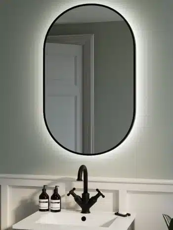 Anakin Framed Capsule Backlit 3-Color LED Mirror