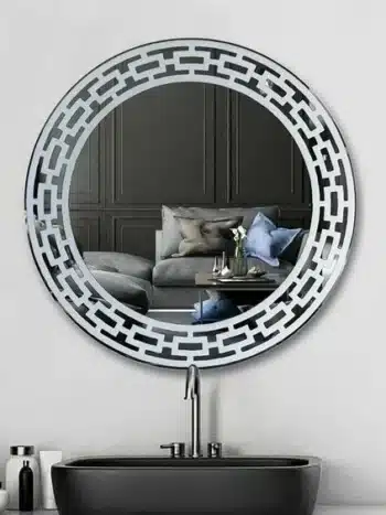 Apex Round LED Mirror | Touch Dimmable 3-Color Vanity