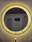 Atherton Round LED Mirror (3 Lights) - Dimmable Vanity Mirror