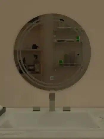 Bartev Round LED Mirror (3 Color Dimmable Touch Lights) - Bathroom Mirror | LightMirror.in