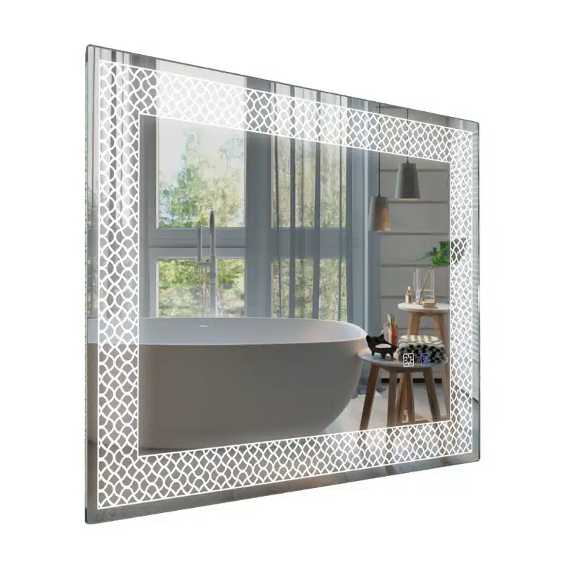 Baxton-Rectangle-LED-Wall-Mirror-with-3-Lights-3.webp Baxton Rectangular LED Mirror | 3-Light Adjustable Vanity - light mirror | LightMirror.in