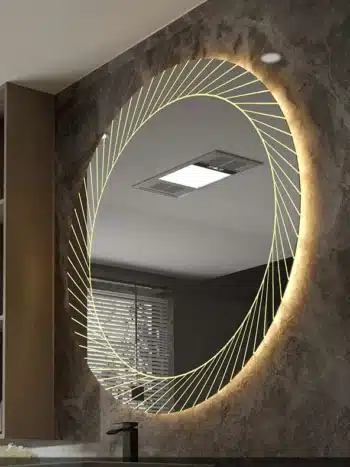 Belig Round LED Mirror (3 Lights) - Dimmable Vanity Mirror - Bathroom Mirror | LightMirror.in