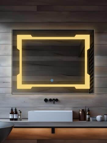 rectangle led mirror frosted design