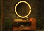 Camyra Round LED Mirror (3 Lights) - Dimmable Vanity Mirror