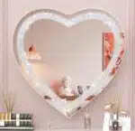 Casmer Crystal Heart 3-Color LED Mirror