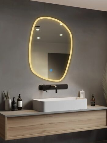Connectededgeglow Ledbathroommirror Warmwhitelight Oval01copy 1.jpeg | LightMirror.in