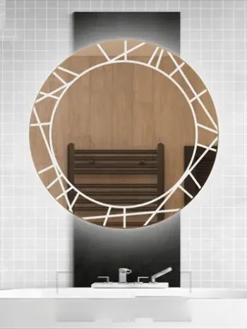 Coston Round LED Mirror | 3-Color Touch Dimmable Vanity - Bathroom Mirror | LightMirror.in