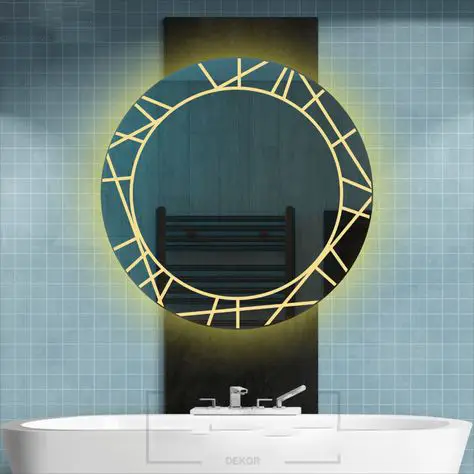 Coston-Round-LED-Mirror-4-1.webp Coston Round LED Mirror | 3-Color Touch Dimmable Vanity - Bathroom Mirror | LightMirror.in