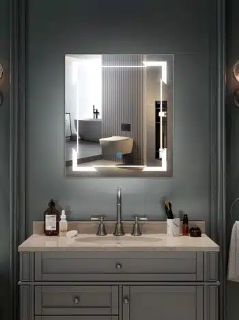 Cutedgecornerglow Ledbathroommirrornaturalwhitelight Rectangular 1.jpeg | LightMirror.in