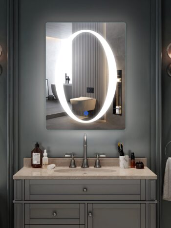 Ellipticalmoonshine Ledbathroommirror Naturalwhitelight Rectangular 1.jpeg | LightMirror.in