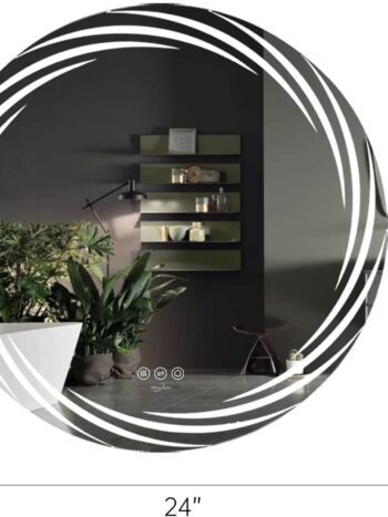 Erio Round LED Mirror (Modern Illuminated Bathroom & Vanity) - Bathroom Mirror | LightMirror.in