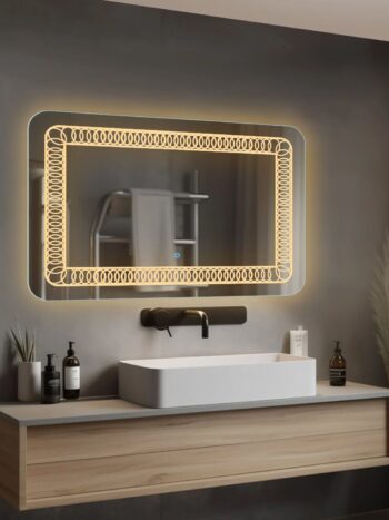 Floraconnectsunwireglow Rectangularledmirrorforbathroom Warmwhitelight02 1.jpeg | LightMirror.in