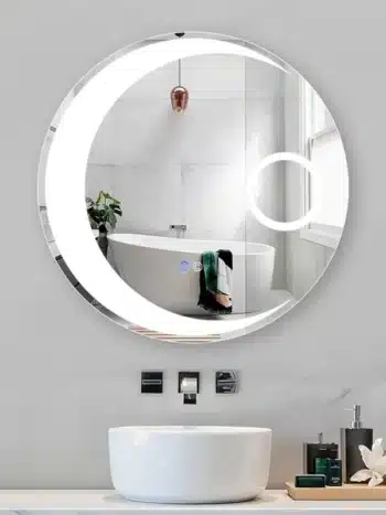 Franciska Round LED Mirror | 3-Light Dimmable Wall Vanity