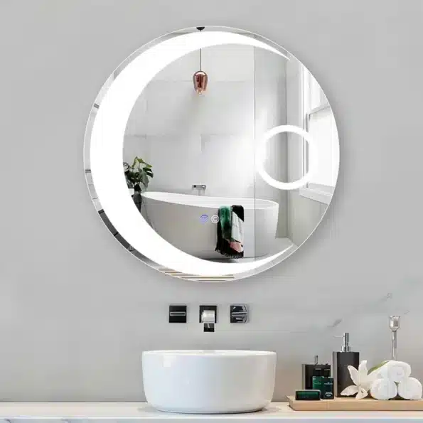 Franciska-Round-LED-Wall-Mirror-2-1.webp Franciska Round LED Mirror | 3-Light Dimmable Wall Vanity