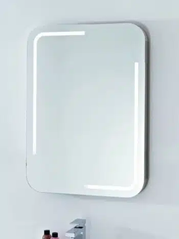 square curved corner led mirror
