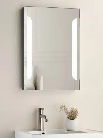 36x24 Inches Premium LED Light Mirror with 5-Year Warranty – Modern White Design | LightMirror.in