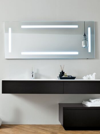 Modern LED Light Mirror with Warm White Lights – Premium Quality by LIGHTMIRROR.IN