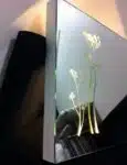 Decorative LED Vanity Mirror with Side Floral Illumination