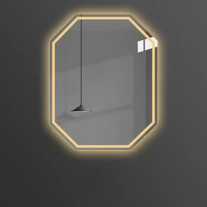 Gizell-Rectangle-LED-Mirror-3-1.webp Gizell Irregular 3-Color LED Mirror - Irregular Mirror | LightMirror.in