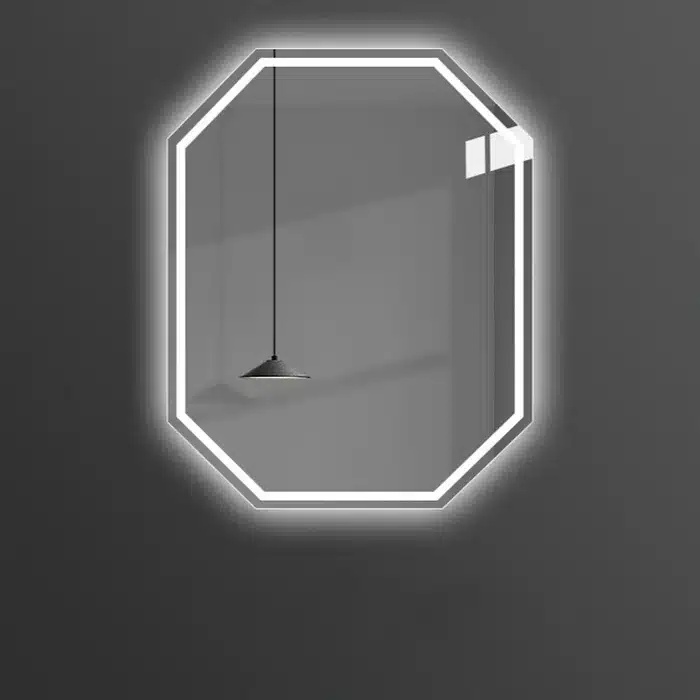 Gizell-Rectangle-LED-Mirror-4-1.webp Gizell Irregular 3-Color LED Mirror - Irregular Mirror | LightMirror.in