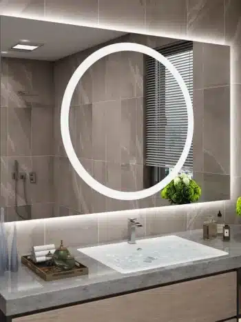 Holton Rectangle 3-Color LED Mirror