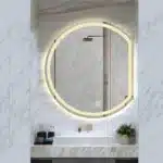 Imiya Semicircle LED Mirror - 3 Light Dimmable Vanity Mirror