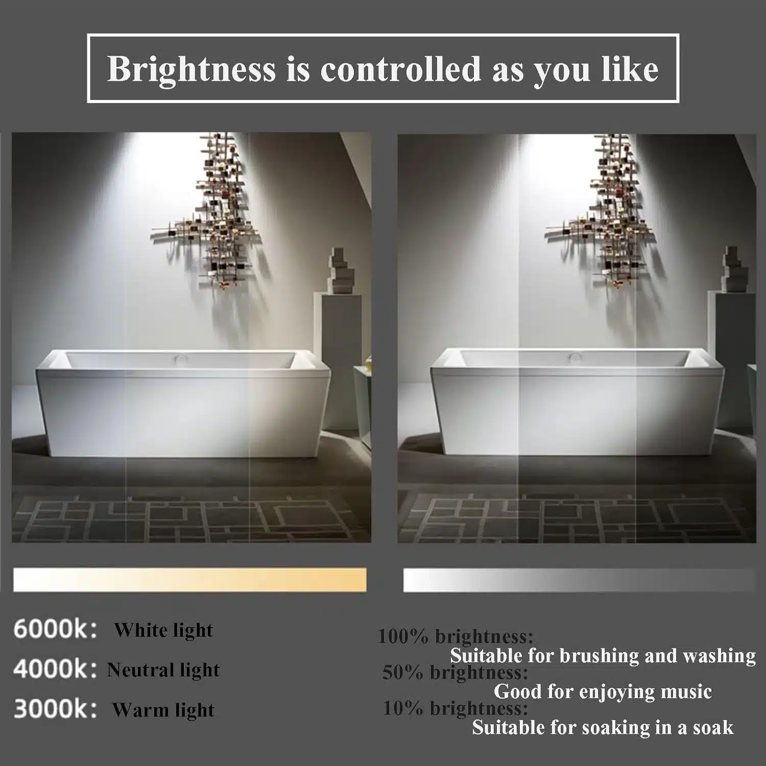 Imiya-LED-Mirror-with-3-Lights-3-1.webp Imiya Semicircle LED Mirror - 3 Light Dimmable Vanity Mirror - light mirror | LightMirror.in