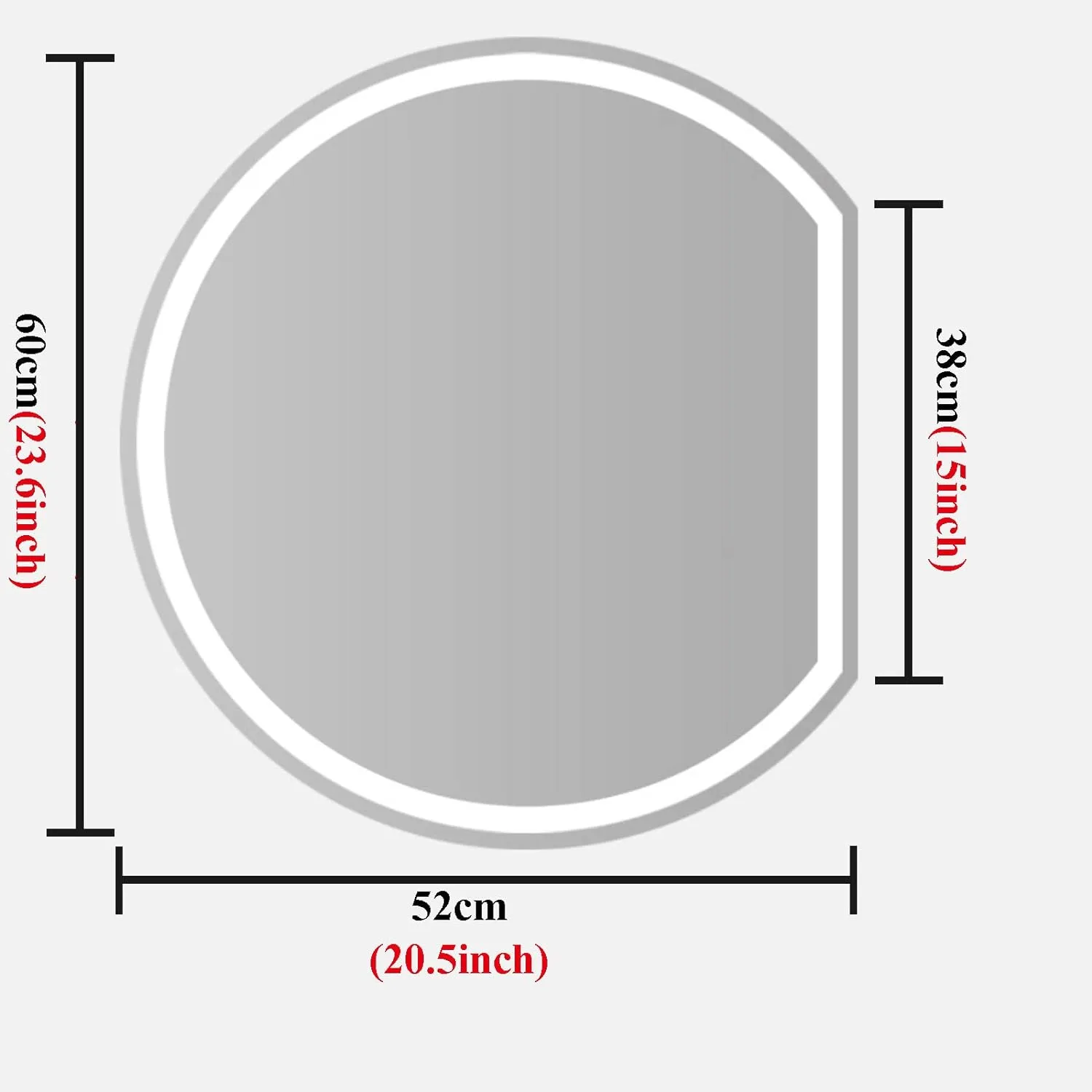Imiya-LED-Mirror-with-3-Lights-5-1.webp Imiya Semicircle LED Mirror - 3 Light Dimmable Vanity Mirror - light mirror | LightMirror.in