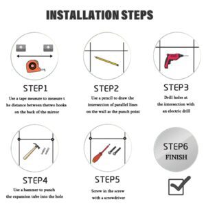 Installation of led mirror