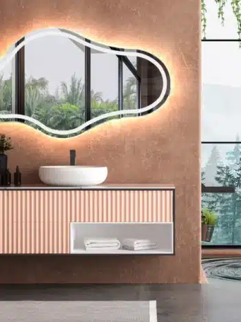 Luna Irregular LED Mirror - Dimmable Vanity Mirror