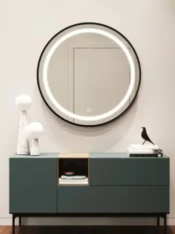 Keuna Round LED Mirror | Metal Frame | Dimmable