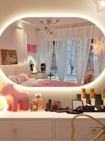 Kolby Frosted Edge Capsule 3-Color LED Mirror