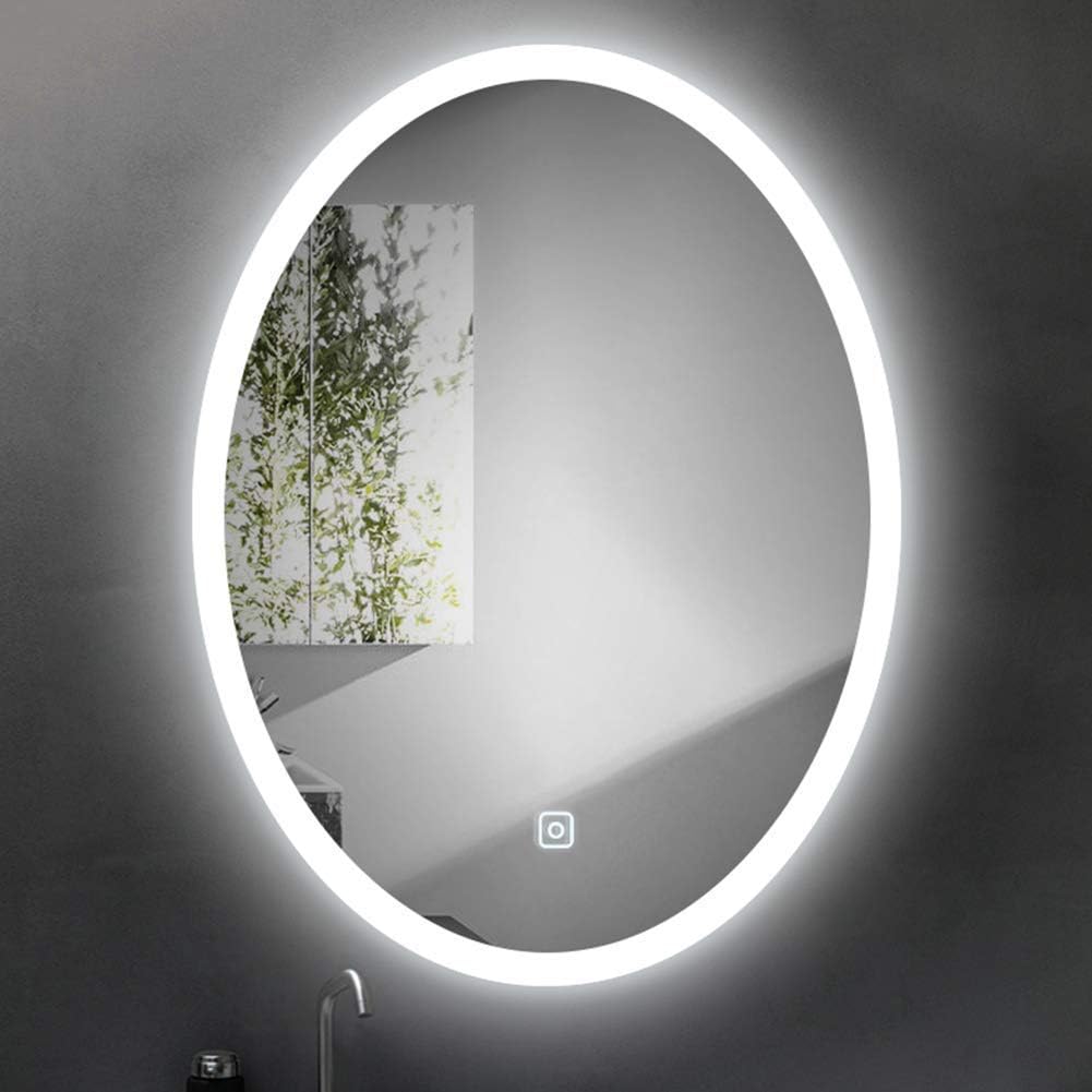 Kolby Frosted Edge Oval 3-Color LED Mirror