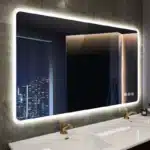 Kolby Frosted Edge Rectangle 3-Color LED Mirror