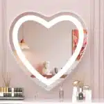 Kresic Heart Shape 3-Color LED Mirror