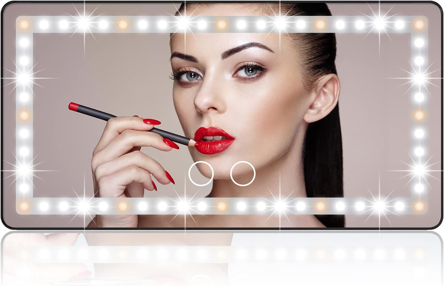 Light vanity mirrors