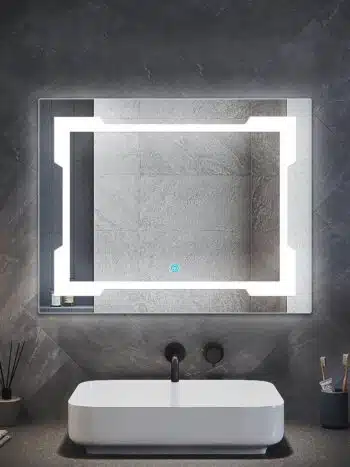 Ledmirror Borderilluminatedgleam Naturalwhitelight Rectangular 1.jpeg | LightMirror.in