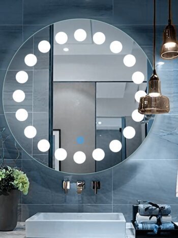 Modern Dotted LED Mirror