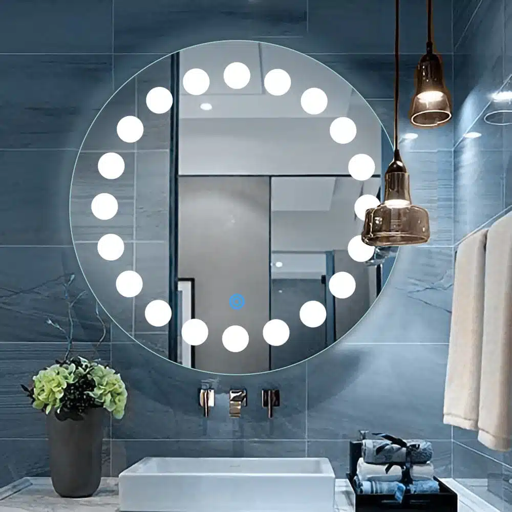 Modern Dotted LED Mirror