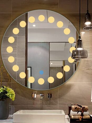 Ledmirror Warmwhitelight Rounddot02 1.jpeg | LightMirror.in