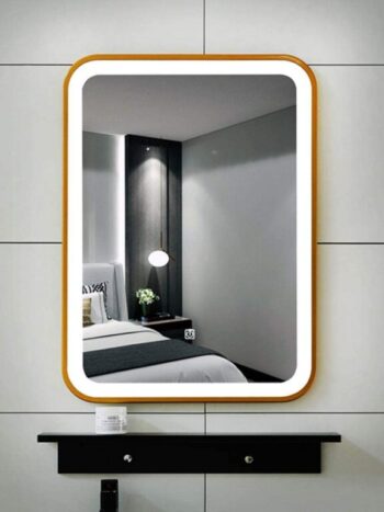 Liana Gold LED Rectangle Mirror