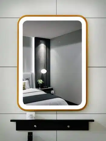 Liana Gold LED Rectangle Mirror